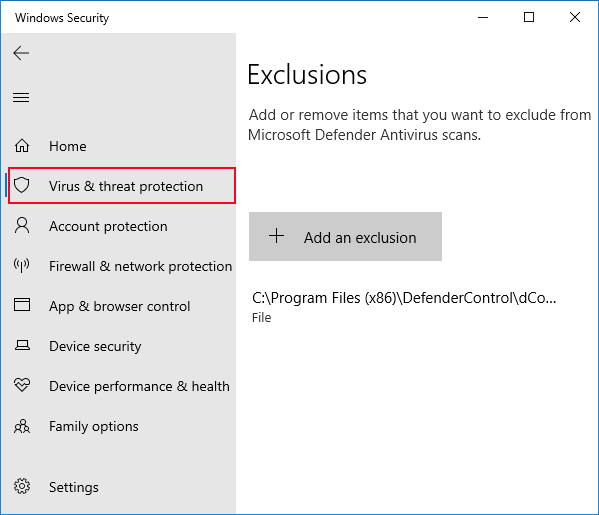 Windows Defender Performance Impact